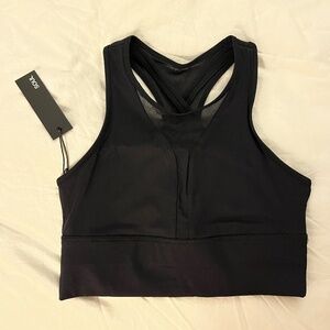 XS High-Neck Mesh Bra in Black, Soul by SoulCycle, Brand New, Tags attached